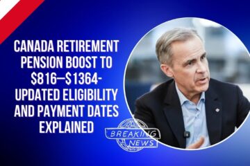 Canada Retirement Pension Boost to $816–$1364- Updated Eligibility and Payment Dates Explained